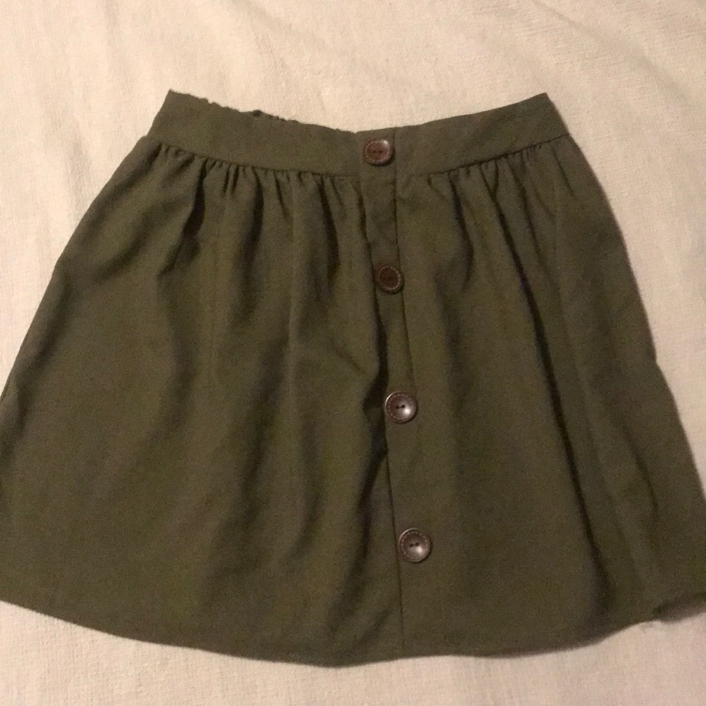 Green skirt